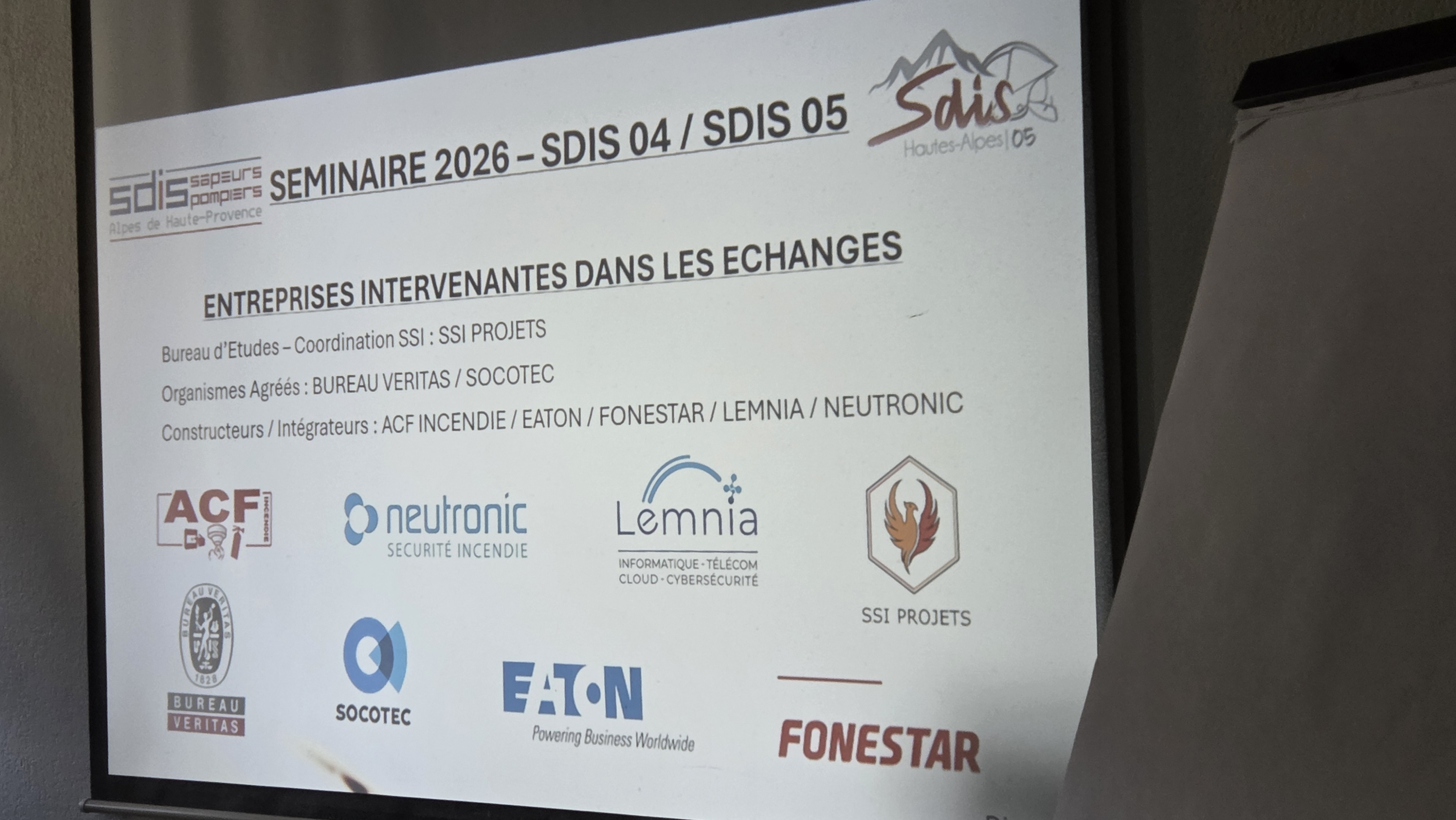 Séminaire du SDIS 04 et 05